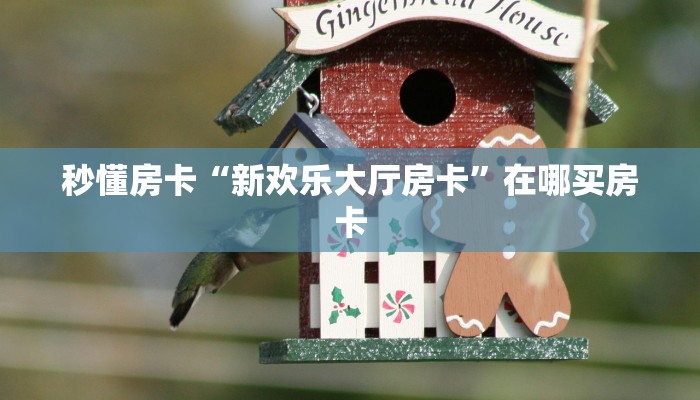 秒懂房卡“新欢乐大厅房卡”在哪买房卡