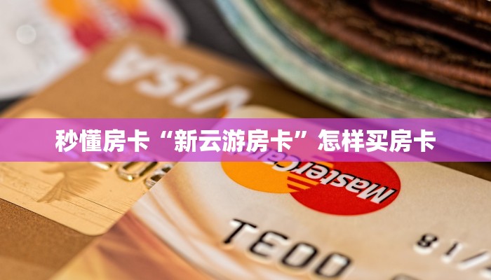 秒懂房卡“新云游房卡”怎样买房卡 秒懂房卡“新云游房卡”怎样买房卡