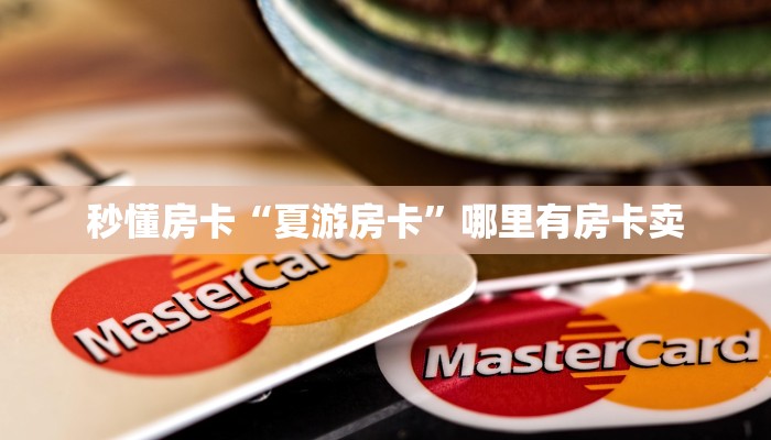 秒懂房卡“夏游房卡”哪里有房卡卖