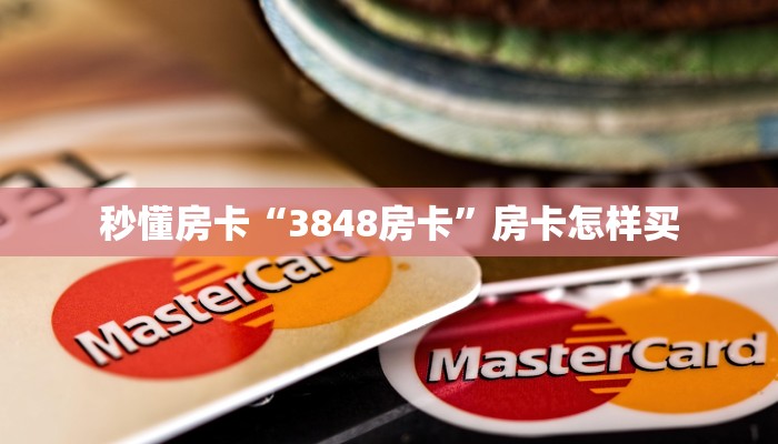 秒懂房卡“3848房卡”房卡怎样买