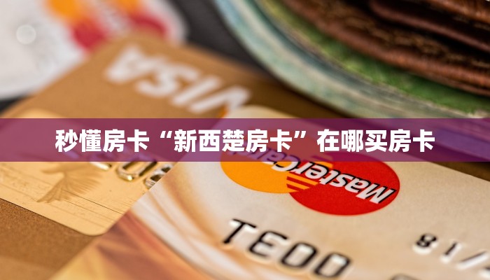 秒懂房卡“新西楚房卡”在哪买房卡 秒懂房卡“新西楚房卡”在哪买房卡